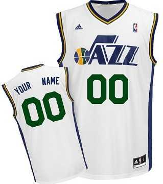 Men & Youth Customized Utah Jazz White Jersey->customized nba jersey->Custom Jersey